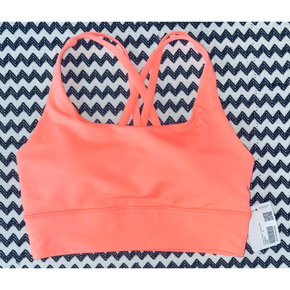 NWT Lululemon Energy Longline Bra B–D Cups SUNSET SUNE Sz 6